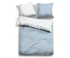 TOM TAILOR 0069907 Satin Bettwäsche Garnitur mit Kopfkissenbezug (Baumwolle) 1x 135x200 cm + 1x 80x80 cm, schlichtweiß