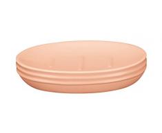 Kleine Wolke Seifenschale aus Steingut, Stein, Lachs, 9,5 x 13 x 2,5 cm