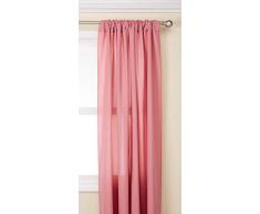 LA Linen Gardine aus Polyester, Popeline, 246 x 137,2 cm, Rosendesign