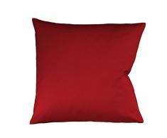 fleuresse Colours Kissenbezug, Jersey, Bordeaux, 24.8 x 17.2 x 0.5 cm