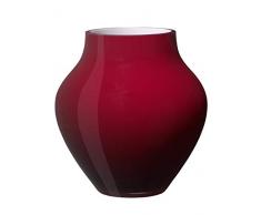 Villeroy & Boch Oronda Kleine Vase Deep Cherry, 17 cm, Glas, Rot