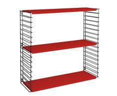 Metaltex – modulares Regal Modern 70x21x68 cm rot