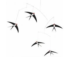 Flensted Mobiles - Fliegende Schwalben 5 - Mobile - Windspiel - 40x60cm