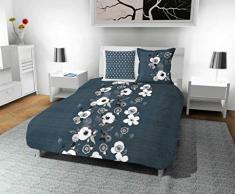 Soleil docre Aquarelle Bettwäsche, Baumwolle, Blau, cm, Baumwolle, blau, 260 x 240 cm