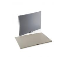 EVA SOLO Schneidebretter 3 Stück mit Halter, grau, Aluminium, 38 x 3 x 27 cm