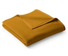 biederlack Überwurf, Baumwollmischung, Curry, 150 x 200 cm