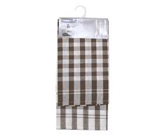 Soleil d Ocre 712033 Vichy 2er Pack Geschirrtuch Jacquard Baumwolle 50 x 70 cm, Baumwolle, Elfenbein, 50 x 70 cm