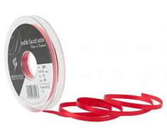 Berisfords 3501 Satinband 5 mm Poppy rot 21 10 x 1 x 10 cm Double Face Poly Satinband, Poppy Red