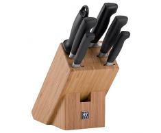 Zwilling Messerblock Vier Sterne 7 teilig, Edelstahl, Silber/Schwarz, 38 x 28 x 28 cm, 7-Einheiten