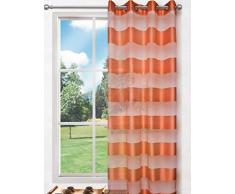 Splendid FLORENCE Konfektion Vorhang mit Ãsen, 140 x 245 cm, orange