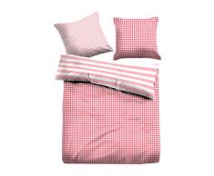 TOM TAILOR 0049841 Linon Bettwäsche Garnitur mit Kopfkissenbezug (Baumwolle) 1x 135x200 cm + 1x 80x80 cm, weiß