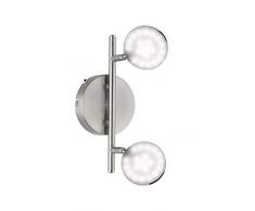 WOFI Deckenspot, Acryl, Integriert, 8 W, Nickel Matt, 25.5 x 10 x 9.5 cm