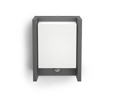 Philips myGarden LED Wandaussenleuchte Arbour 1-flammig, Bewegungsmelder Aluminium 6 W Grau 164619316