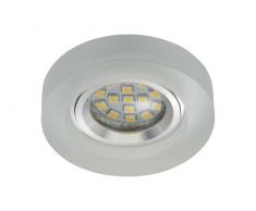 Briloner Leuchten LED Ein-/ Aufbauleuchte 1xLED GU10 5W, 400lm, direkter Anschluss, kein Trafo notwendig, Acryl mattiert, 7201-016