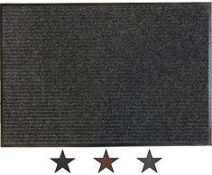oKu-Tex Fußmatte | Schmutzfangmatte | Eco-Scraper| Anthrazit | Recycling-Gummi | für innen und außen | Eingangsbereich / Haustür / Flur | rutschfest | 40x60 cm