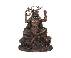 Nemesis Now Dekofigur, Cernunnos und Tiere, 23 cm, bronzefarben