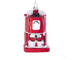 Kurt-Adler Glasornament mit S-Haken und Geschenkbox, Glasornament Latte and Cappuccino Maker, Nb1417