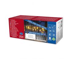 Konstsmide 4683-112 LED System Erweiterung / Lichternetz / für Außen (IP67) / schutzisoliert/umgossen / 104 warm weiße Dioden / weißes Softkabel