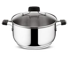 Lagostina Tempra LAGTEIF26 Kochtopf aus Edelstahl, 26 cm