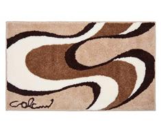 Grund COLANI Exklusiver Designer Badteppich 100% Polyacryl, ultra soft, rutschfest, ÖKO-TEX-zertifiziert, 5 Jahre Garantie, Colani 11, Badematte 60x100 cm, beige