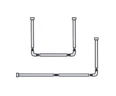 Maurer 4042202Â Vorhang Bar Dusche Universal Aluminium weiÃ