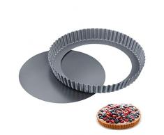 Westmark Quicheform, Mit Hebeboden, Rund, Durchmesser: 28 cm, Antihaftbeschichtet, Kaltgewalzter Stahl, Backprofi, Anthrazit, 33932260