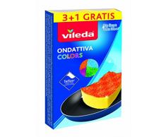 Vileda Colors ondattiva Kochtopf 3 + 1, Frottee, Mehrfarbig, 13 x 22 x 2.6 cm, 4 Einheiten