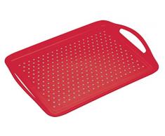 Kitchen Craft Colourworks rutschfest Serviertablett, rot, 28,5 x 41 cm