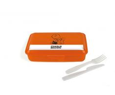 Excelsa Peanuts Behälter mit Besteck Charlie Brown, Orange