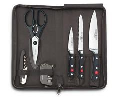 WÜSTHOF Messer, Edelstahl, schwarz, 32 x 15.6 x 3.4 cm, 6-Einheiten