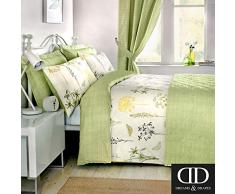 Dreams & Drapes, Bettdecke Botanique, Polycotton, grün, Duvet Set: King