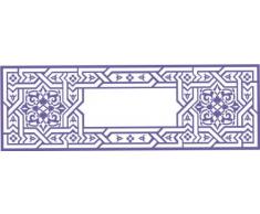 INDIGOS 4051095022268 Wandtattoo w238 Orient Ranke 96 x 23 cm, violett