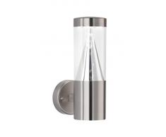 Action Außenleuchte Outdoor-line, EEK A+, 1-flammig, Serie Central, 1x LED 5 W, 7,8 x 23,5 x 14,2 cm, 3000 k, 340 lm, Edelstahl gebürstet roh 471401970000