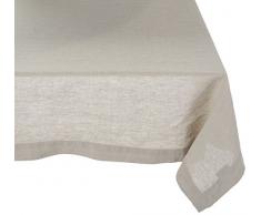 LinenMe Küchentuch, 170 x 170 cm, 10-teilig, Stone Washed Tischdecke, Aloe - 6,35, Leinen, Taupe, 170 x 320 cm