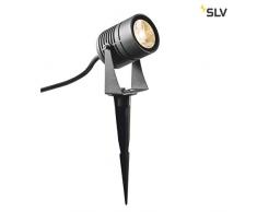 SLV Spike, LED Outdoor Erdspießleuchte, anthrazit, IP55, 3000K, 40° Leuchte, Aluminium, 6 W