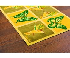 Doortex Schmutzfangmatte | Läufer für überdachte Außenbereiche | 50 x 75 cm | aus Nylonfasern auf Vinylrücken | Motiv: Schmetterlinge | rechteckig | für den Innenbereich | überdachten Außenbereich