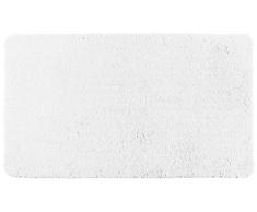 Wenko Badteppich Belize Badematte, Sicher, Flauschig, Fusselfrei, Polyester, Weiß, 120 x 70 x 0.1 cm