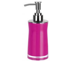Spirella Seifenspender Sydney | mit Edelstahlpumpe | Flüssigseifen-Spender | Acryl | 200ml | Langliebig und Robust | Pink