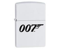 Zippo James Bond Feuerzeug, White Matte, One Size