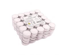 pajoma Teelichter Weiss unbeduftet 100 Stück, 3,8cm Paraffin Brenndauer: 4 Std.