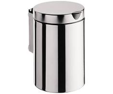 Emco 355300100 Abfallbehälter System 2 mit Deckel wandhängend 3 Liter, edelstahl