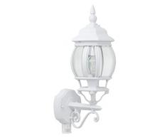 Brilliant Istria AuÃenwandleuchte, stehend mit Bewegungsmelder, 1x E27 maximal 53W, Alu-Druckguss/Glas, weiÃ/transparent 48697/05