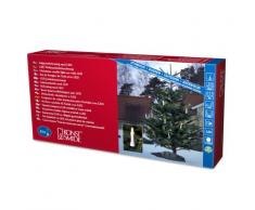 Konstsmide 2001-010 LED Baumkette mit Topbirnen / für Außen (IP44) / 230V Außen / 16 warm weiße Dioden / grünes Kabel