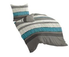 Bierbaum Bettwäsche 6472, Mako-Satin, Made in Germany, silber 09, 135x200 + 80x80 cm