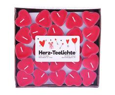 pajoma Teelichte Love Me im 50er Pack, Herzform