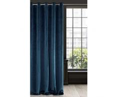 Eurofirany Vorhang Velvet Marineblau Samt 1 Stk. Weich 10 Ösen Edel Elegant Hochwertig Glamour Schlafzimmer Wohnzimmer Lounge, Stoff, 140x250cm