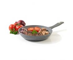SALTER BW02764G Bratpfanne der Marble-Kollektion aus geschmiedetem Aluminium mit Antihaftbeschichtung, 28 cm, grau