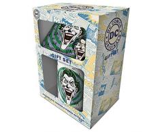 DC Comics Originals-The Joker-Hahahahahaha-Becher, Untersetzer und Schlüsselanhänger, Geschenkset, mehrfarbig, 315 ml