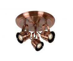 Lucide CIGAL - Deckenstrahler - Ø 27 cm - LED - GU10 - 3x5W 2700K - Kupfer