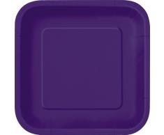 23Â cm, quadratisch Party Teller, 14Â StÃ¼ck